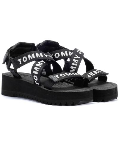 Tommy Hilfiger Flatform Women's Sandals - Black