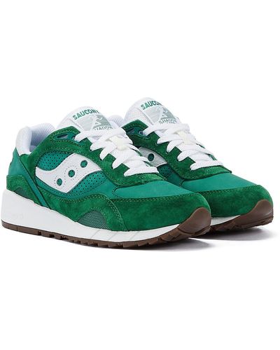Saucony Shadow 6000 /white Sneakers - Green