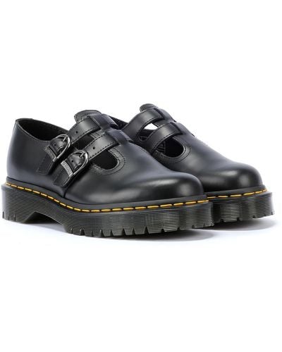 Dr. Martens Dr. Marten Bex Smooth Leather Platform Mary Jane Women's Shoes - Black