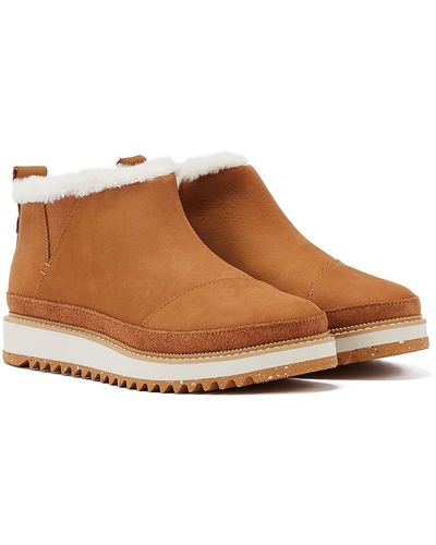 TOMS Bottes En Nubuck Huilé Marlo Clair - Marron