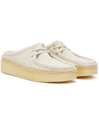 Clarks Wallabee Cup Lo Shoes - White