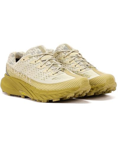 Merrell Agility Peak 5 Gore-tex Men's Oyster/coyote Trainers - Natural