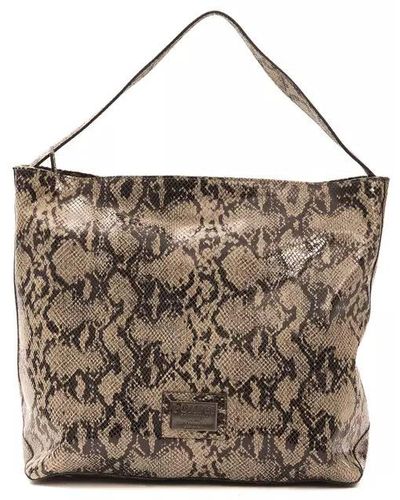 Pompei Donatella Leather Shoulder Bag - Brown