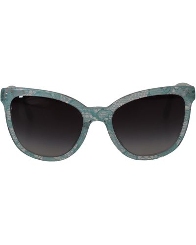 Dolce & Gabbana Lace Crystal Acetate Butterfly Dg419c Sunglasses - Black