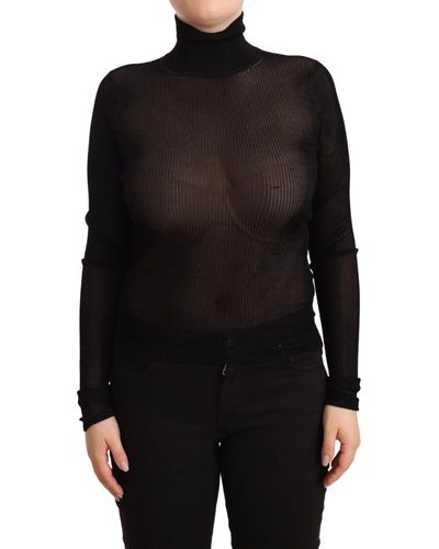 Dolce & Gabbana Elegant Turtleneck Sweater - Black