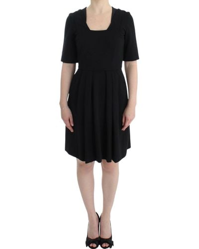 CO|TE Co|Te Elegant Black Short Sleeve Venus Dress