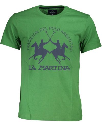 La Martina Verde Cotton Men's T-Shirt main image 1
