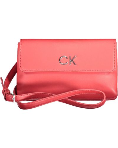 Calvin Klein Chic Shoulder Bag With Adjustable Strap - Pink