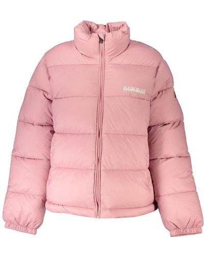 Napapijri Polyamide Jackets & Coat - Pink