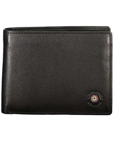 Aeronautica Militare Leather Wallet - Black