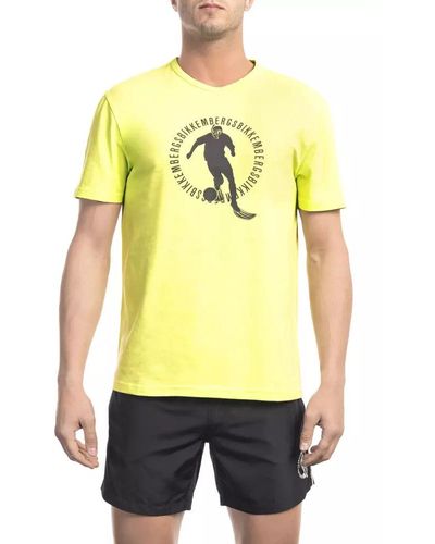 Bikkembergs Y E L L O W( F L U O) Beachwear T-shirt - Yellow