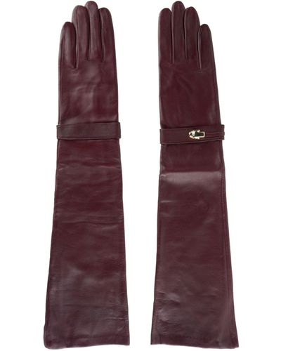 Class Roberto Cavalli Cqz.007 Lamb Leather Gloves - Multicolor