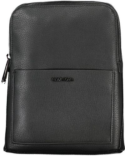 Calvin Klein Sleek Shoulder Bag With Adjustable Strap - Black
