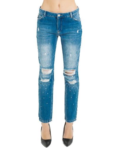 Imperfect Cotton Jeans & Pant - Blue