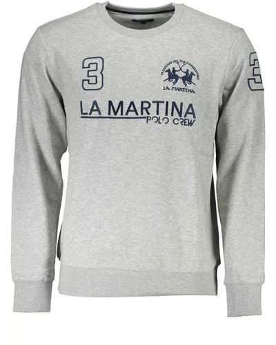 La Martina Cotton Sweater - Gray