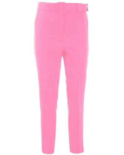 Yes-Zee Pink Polyester Jeans & Pant