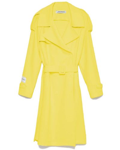 Yellow Trench coats for Women | Lyst