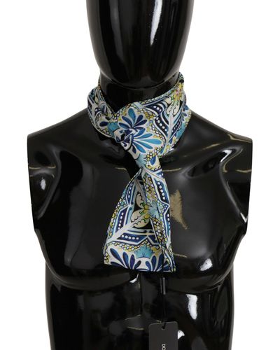 Dolce & Gabbana Majestic Silk Scarf Wrap - Black