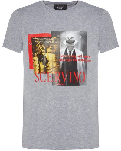 Ermanno Scervino Street Cotton T-shirt - Gray
