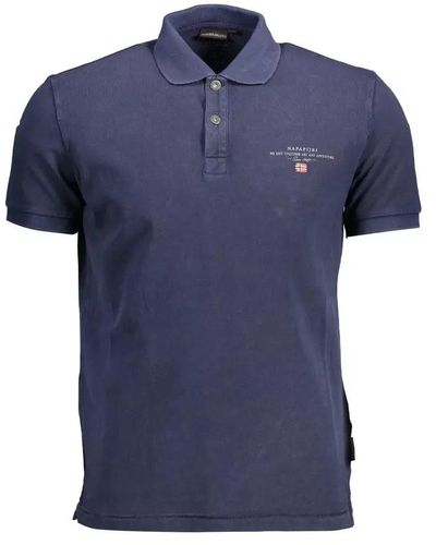Napapijri Cotton Polo Shirt - Blue