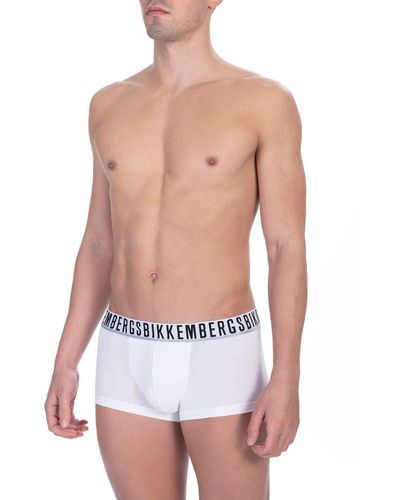 Bikkembergs Cotton Trunk Twin-Pack - White