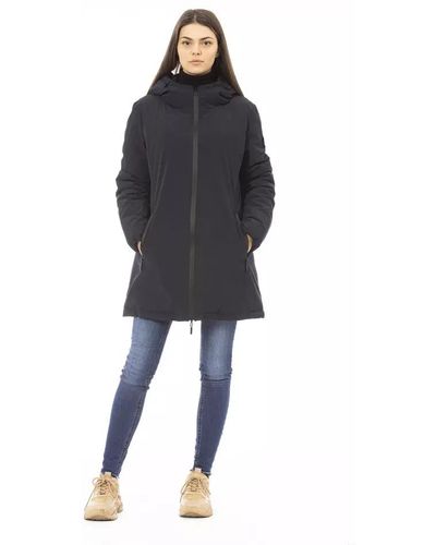 Baldinini Chic Double-Faced Down Jacket With Monogram - Black