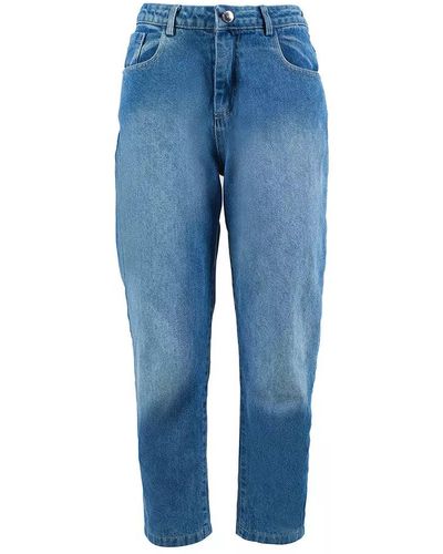 Yes-Zee Chic High-Waisted Jeans For - Blue