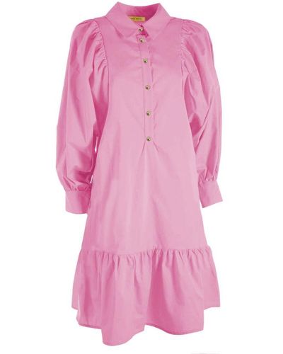 Yes-Zee Cotton Dress - Pink