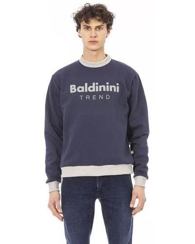 Baldinini Elegant Long Sleeve Sweatshirt - Blue