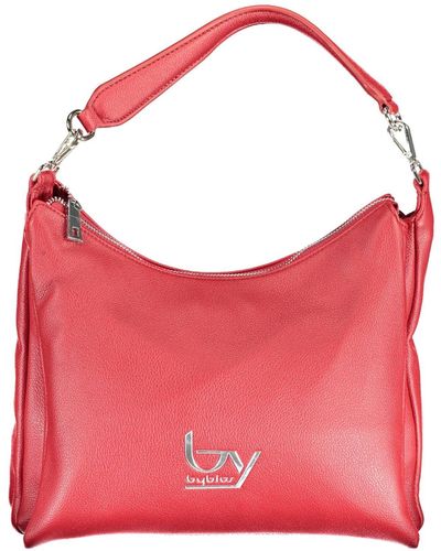 Byblos Polyurethane Handbag - Red