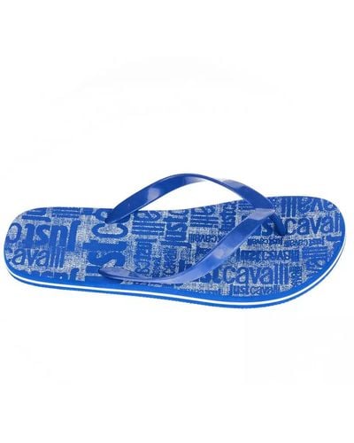 Just Cavalli Elegant Flip Flops - Blue