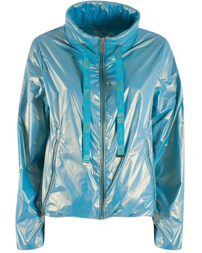 Yes-Zee Nylon Jackets & Coat - Blue