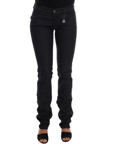 CoSTUME NATIONAL Cotton Stretch Slim Fit Jeans Blue Sig30134 - Black