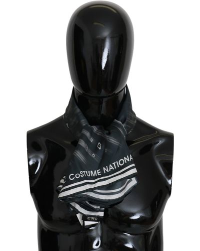 CoSTUME NATIONAL C'n'c Foulard Silk Scarf - Black