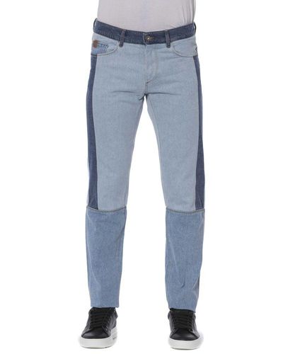 Trussardi Chic Cotton Denim For Sophisticated Style - Blue
