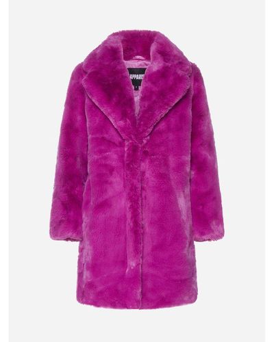 Apparis Polyester Jackets & Coat - Pink