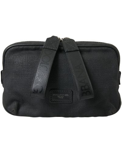 Dolce & Gabbana Sleek Canvas Belt Bag - Black