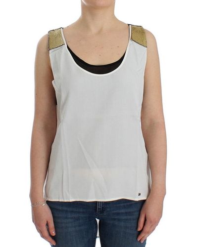 Costume National Black sleeveless top