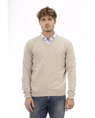 Sergio Tacchini Beige Wool Sweater - Natural