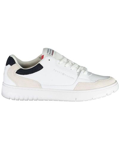 Tommy Hilfiger Sleek Sneakers With Contrast Accents - White