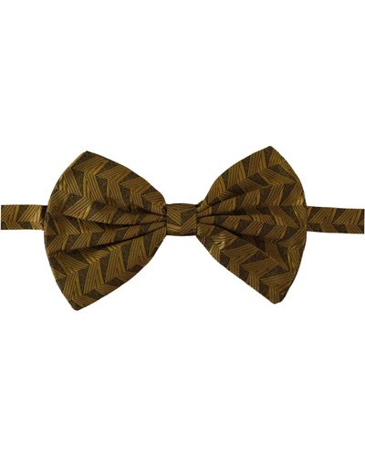 Dolce & Gabbana Elegant Silk Bow Tie - Green