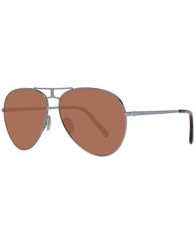 Tod's Gray Unisex Sunglasses - Brown