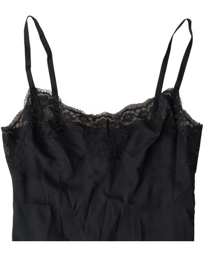 Dolce & Gabbana Elegant Silk Blend Camisole - Black