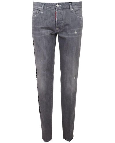 DSquared² Chic Slim-Fit Denim For The Modern - Gray