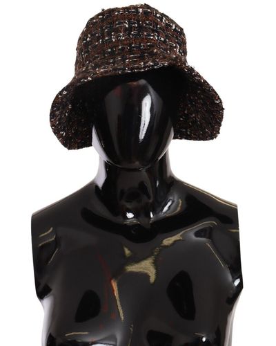 Dolce & Gabbana Elegant Woven Bucket Hat - Black