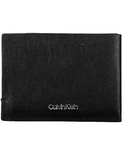 Calvin Klein S Ck Median Discrete Card Holder Wallet - Black