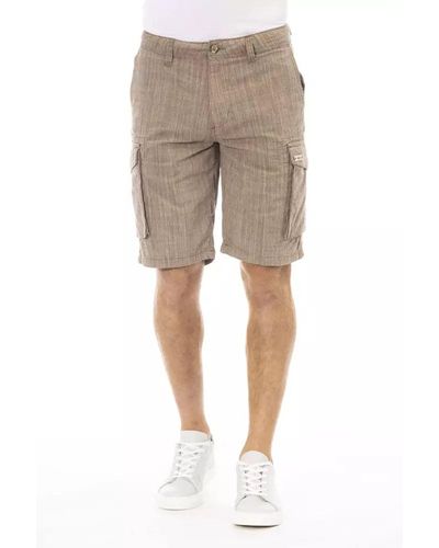 Baldinini Chic Non-Uniform Cargo Shorts - Natural
