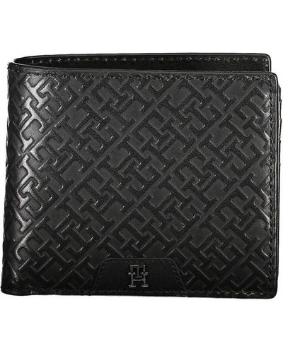Tommy Hilfiger Elegant Leather Wallet With Coin Purse - Black
