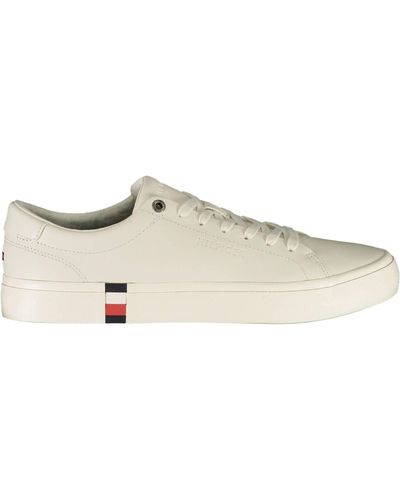 Tommy Hilfiger White Polyester Sneaker - Multicolor