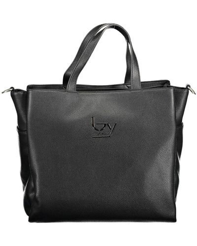 Byblos Chic Multi-Pocket Handbag - Black